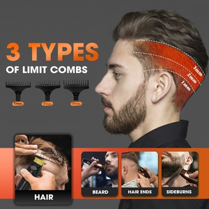 Hair Trimmer With <b>Led</b> Display T Type Cutter Head Usb Charging - Product Image 2