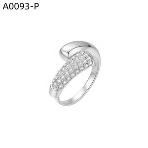 เอมี่ เอมี่แฟชั่นแหวนเซอร์โคเนีย A0093 ผู้หญิง 925 เงินโรเดียมชุบแหวนค็อกเทลสวมใส่ทุกวันดีไซน์ทรงเรขาคณิตอินเทรนด์ - Product Image 1