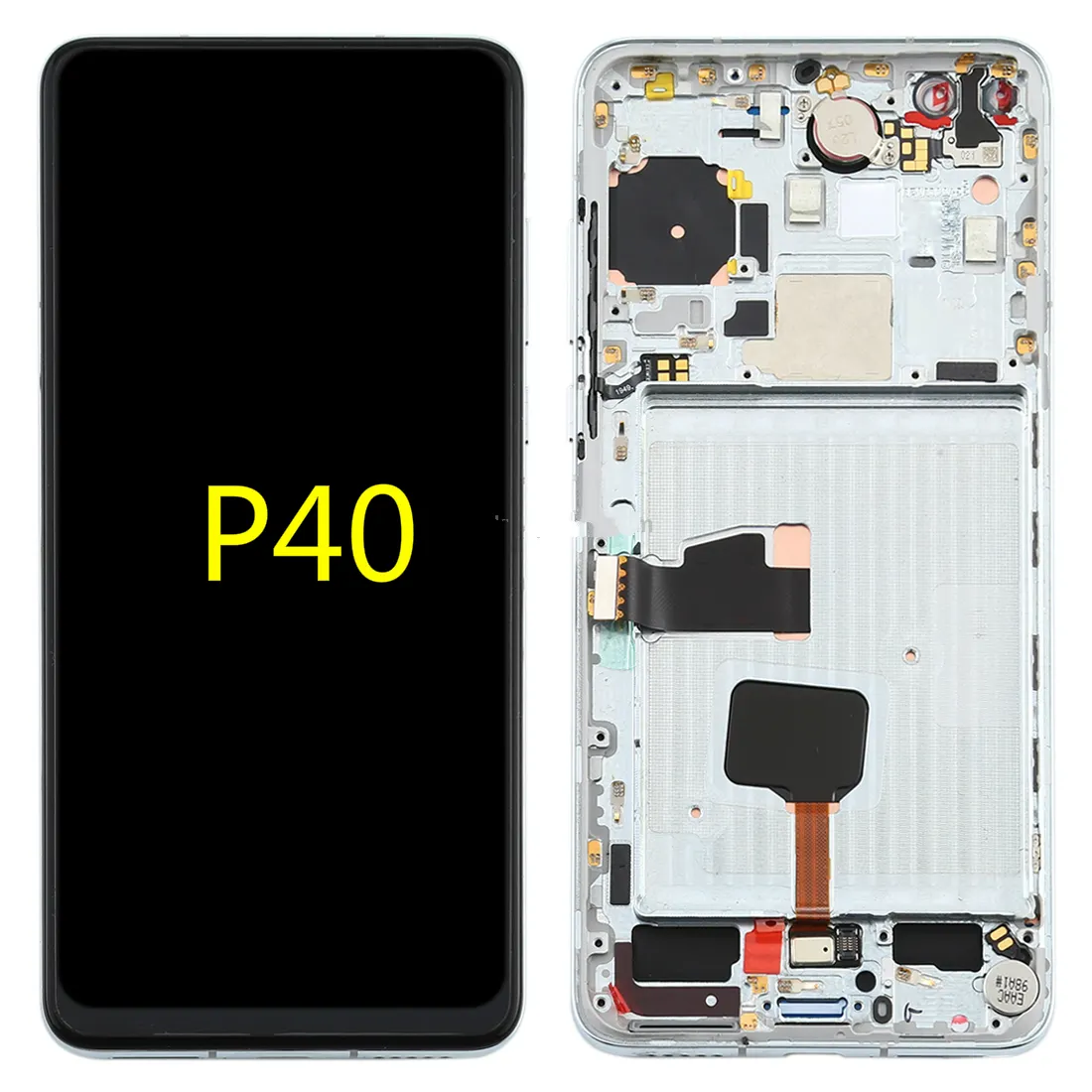 New arrived Original Pantalla para Con Detalle Huawey Pro P40 For Huawei P40 LCD Display Per Telefono With Frame