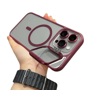 Coque de téléphone en silicone avec lanière magnétique antichoc couleur pure <span class=keywords><strong>Simai</strong></span> pour iPhone 16 Pro Max 15 14 13 12 - Product Image 1