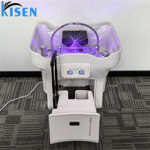 Lavacabezas Kisen Blanco de ABS, Duradero y Fácil de Limpiar, con Tanques de Calentamiento, Modelo Alto para Salón y Cama de Masajes - Product Image 5
