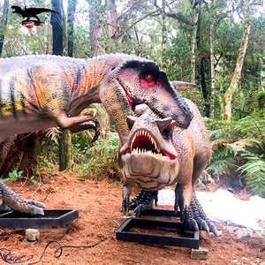 HL-AD-Jurassic Theme Park Outdoor Animatronic Dinosaur T-rex Fight - Product Image 1