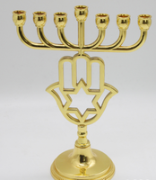 Cadeau religieux Bougeoirs Menorah juive Religions Candélabre Chandelier 7 branches articles religieux