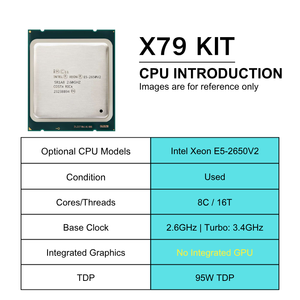 Nuevo Conjunto de Placa Base PANDL X79 para PC de Escritorio, CPU <span class=keywords><strong>Intel</strong></span> <span class=keywords><strong>Xeon</strong></span> <span class=keywords><strong>E5</strong></span> <span class=keywords><strong>2650</strong></span> <span class=keywords><strong>V2</strong></span>, Compatible con Memoria RAM DDR3 ECC, Kit de Placa Base <span class=keywords><strong>Xeon</strong></span> X79 - Product Image 2