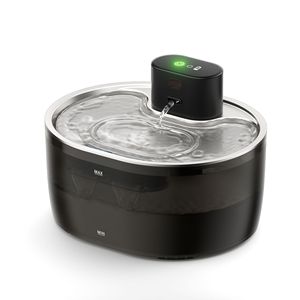 JiaBei Dispensador de Agua Recargable para Mascotas de Acero Inoxidable, Circulación Automática de Agua, Gran Capacidad, Bebedero para Perros y Gatos - Product Image 1