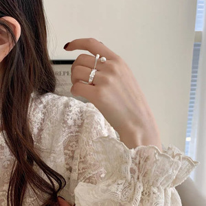 Anillo de Plata de Ley S925 con Forma de Lágrima Geométrica para Mujer, Diseño Minimalista, Joyería para el Dedo Índice, Uso Diario - Product Image 5