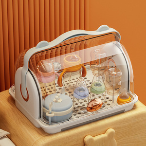 COIZY Organisateur en Plastique Transparent Multifonctionnel pour Biberons, Boîte de <span class=keywords><strong>Rangement</strong></span> avec Poignée, Type sur Pied à Niveau Unique pour <span class=keywords><strong>Vaisselle</strong></span> - Product Image 4