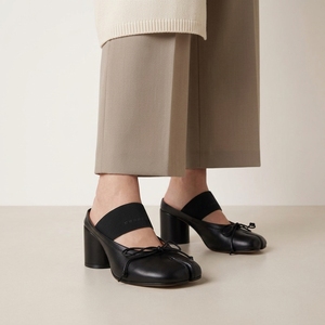 <span class=keywords><strong>Ballerine</strong></span> Nere Minimaliste da Donna in Vera <span class=keywords><strong>Pelle</strong></span> Conciata al Vegetale, Tacco Basso, Stile Britannico, Scarpe Quotidiane - Vendita Calda - Product Image 5