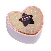 Lampe à ongles UV LED rose magique Shining Diamond Pro Cure 288W en forme de cœur pour le séchage du vernis à ongles en gel