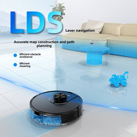 Robot aspirateur intelligent LDS Navigation Android 3500Pa avec navigation GPS, contrôle par application, cartographie multi-étages, balayage et lavage pour le nettoyage domestique