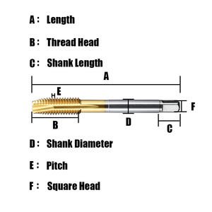 CH nhà máy tùy chỉnh Metric HSS M1-M30 thấm Nitơ tráng xoắn ốc điểm <span class=keywords><strong>threading</strong></span> vòi cho Máy Vít tap & Die - Product Image 2