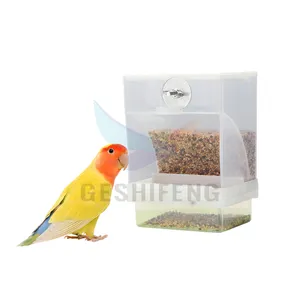 PP Plastik klarer Vogel-Fütterer Außennutzer Papageienfutterbehälter hängender automatischer Vogel-Fütterer