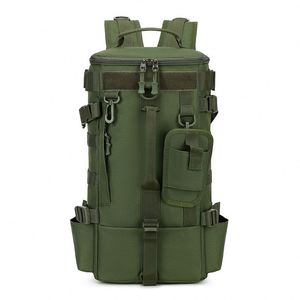 Waterproof Zipper Backpack Outdoor Fishing Gear <b>Rod</b> <b>Holder</b> Large Capacity Durable Polyester Sports Travel Bag - Product Image 1