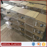 Benutzer definierte OEM abschließbare Kunststoff Plexiglas Charity Collection Spenden box Acryl Charity Spar büchsen für Spenden