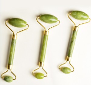 Wholesale Cheap Jade Rollers Natural Xiuayan Jade Facial Roller Scraping Facial Slimming Massage Tools For Face - Product Image 6