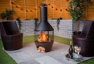 Chiminea Patio Heater Outdoor Garden <b>Fire</b> Pit Traditional Clay Fireplace Backyard Patio Heater - Product Image 5