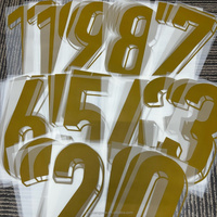 Pegatinas DTF de plastisol personalizadas al por mayor, listas para planchar, para equipos de fútbol, números, letras, logotipos, termoadhesivas, lavables