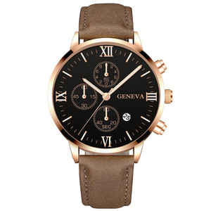 Reloj Deportivo Analógico <span class=keywords><strong>de</strong></span> Cuarzo para Hombre, Estilo <span class=keywords><strong>Ginebra</strong></span>, con Caja <span class=keywords><strong>de</strong></span> Aleación Antigua, Correa <span class=keywords><strong>de</strong></span> Cuero Sintético, Esfera <span class=keywords><strong>de</strong></span> Cristal <span class=keywords><strong>de</strong></span> Lujo, Correa <span class=keywords><strong>de</strong></span> 20 mm - Product Image 3