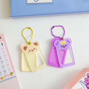 Khung ảnh mini kỹ thuật số, móc khóa, giá đỡ album ảnh thẻ bài Kpop acrylic tùy chỉnh dễ thương kiểu Kawaii - Product Image 2