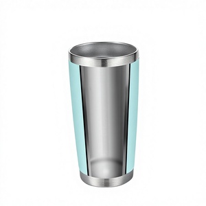OEM/ODM Glass 20oz Tumbler with <b>Plastic</b> Lid and Colored <b>Straw</b> Customized Colors & Logo Wholesale - Product Image 1
