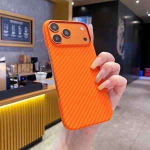 PC 360 Full Wrap Protection Carbon Fiber Mobile Phone Cases For iPhone 17 Shockproof Pure Color Design Matte Finish Protective - Product Image 2