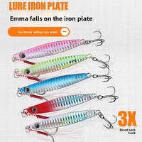 Leurre en fer lumineux IMA pour lancer à longue distance, appât bionique en plomb avec hameçons pour la pêche en eau douce et en mer (bar, mandarin, maquereau)