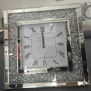 นาฬิกาแขวนผนังตกแต่งผนังห้องนั่งเล่นห้องนอนติดผนัง,นาฬิกาแขวนผนังเพชรแตกกระจกเคลื่อนไหวกันแดด - Product Image 4