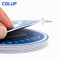 COLUF - Posavasos de PVC Premium para Restaurantes, Resistentes al Calor, Impermeables, Antideslizantes, Acabado Mate, Ultrafinos, para Cafeterías y Bares