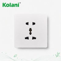 Enchufe de Pared Universal de 5 Orificios Estándar del Reino Unido, 13A, Resistente al Fuego, Compatible con Múltiples Enchufes, Marca Kolani, Fabricación OEM/ODM