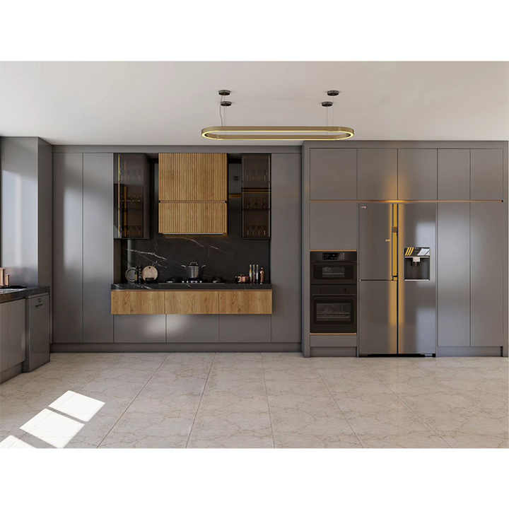 Matte Black Custom Hinge Led Sensor Light Melamine Veneer Board For