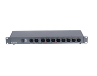 Contrôleur de lumière de scène DMX512 répartiteur et distributeur amplificateur de Signal répartiteur 8 voies AC 100-240V