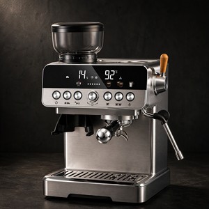 Cafetera Espresso con <span class=keywords><strong>Molinillo</strong></span>, Espumador de Leche, para Cappuccino, Latte y Café Frío, para el Hogar - Product Image 1
