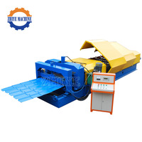 Machine de formage à froid automatique pour tuiles métalliques glacées, machine de fabrication de tuiles en métal de type bambou