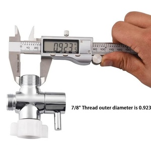 3 Way T Valve for Bidet G7/8 Tee Connector Bidet Attachment for Toilet Bidet T Diverter Valve with Brass Adapter G3/8 - Product Image 4