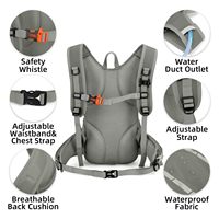 Sac à dos de vélo unisexe pliable, imperméable et ultraléger avec housse pour casque, idéal pour le cyclisme et les sports de VTT