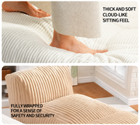 Fauteuil de sol inclinable en velours côtelé avec rembourrage en mousse déchiquetée, entièrement compressé, pour salle de jeux et dortoir - Vente en gros