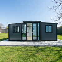 TOPPRE Promotion Maison Conteneur Extensible Isolée Antisismique 20ft 40ft Préfabriquée en Acier 2 Chambres pour Usage Commercial