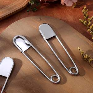 Alfinetes de Segurança Jumbo de Aço Inoxidável de 5 Polegadas, Cor Prata, para Lavanderia, Cobertores, Chaveiros, Uso Externo - Product Image 4