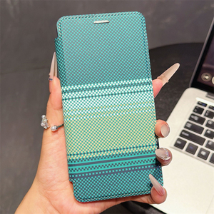 เคสหนัง PU ลายทางแบบพับได้สำหรับ Samsung Galaxy S26 Ultra S22 S23 S24 S25 Plus รองรับการชาร์จไร้สายพร้อมฝาปิดแม่เหล็ก - Product Image 4