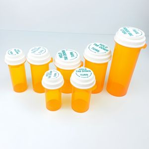 Großhandel 8DR 13DR 16DR 18DR 20DR 60DR Kindersichere Plastik-Apothekenfläschchen 30ML Leere Behälter für Pillen Kostenlose Probe Inklusive - Product Image 2