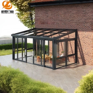 Véranda autoportante en aluminium pour <span class=keywords><strong>jardin</strong></span> <span class=keywords><strong>d</strong></span>'<span class=keywords><strong>hiver</strong></span> de ferme moderne, abri de <span class=keywords><strong>jardin</strong></span> extérieur personnalisé en aluminium et verre - Product Image 4