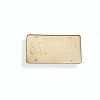 Articles promotionnels Funny 3D Number Metal Aluminum Plate, Panneau de plaque d'immatriculation en métal gaufré personnalisé de 15.5cm x 30.5cm