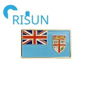 เข็มกลัดที่ระลึกการท่องเที่ยวหมู่เกาะฟิจิแบบขายส่ง เข็มกลัดติดหมวกลายธงชาติ<span class=keywords><strong>ฟิจิ</strong></span> ซูวา <span class=keywords><strong>ฟิจิ</strong></span> ลายปลาทิกิ เข็มกลัดเคลือบ - Product Image 2