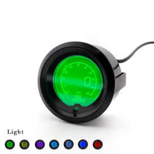 มาตรวัดน้ำมันแบบดิจิตอลขนาด2นิ้ว52มม. ใหม่ล่าสุดสำหรับมิเตอร์รถยนต์ <span class=keywords><strong>EVO</strong></span> 7จอ LCD สีสันสดใส0-150 PSI พร้อมเซ็นเซอร์ - Product Image 2