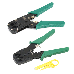 <span class=keywords><strong>Pince</strong></span> <span class=keywords><strong>à</strong></span> <span class=keywords><strong>sertir</strong></span> pour câbles réseau <span class=keywords><strong>RJ45</strong></span> multi-usages de qualité industrielle, 8P/6P/4P, vente chaude, personnalisable OEM/ODM, outil haute efficacité - Product Image 1
