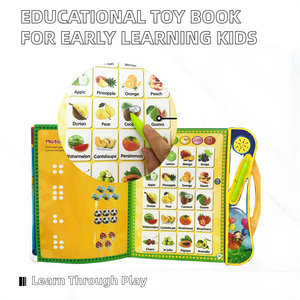Livre sonore interactif personnalisé de jeu d'association : Compte et connecte les fruits identiques, avec option OEM - Product Image 2
