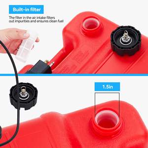 מנוע חלקי מנוע בנזין סירה ניידת שמן תוף חיצוני מיכל דלק אנטיסטטי 24l צינור תוף שמן אביזרים - Product Image 5