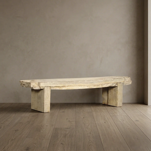 Banco Bajo de Madera Reciclada Estilo Rústico, Muebles de Granja para Jardín, Recibidor, Sala de Estar, Decoración del Hogar - Product Image 3
