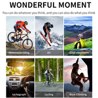 Caméra d'action portable V8 avec télécommande, grand angle 160°, anti-tremblement, Wi-Fi, mini caméra sport 5K fournie par l'usine