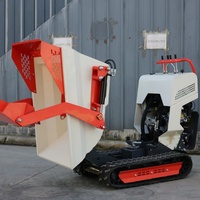 Mini-dumper sur chenilles pour jardin et terres agricoles, chargeur autoporté, 500 kg, démarrage électrique, pour l'exploitation minière